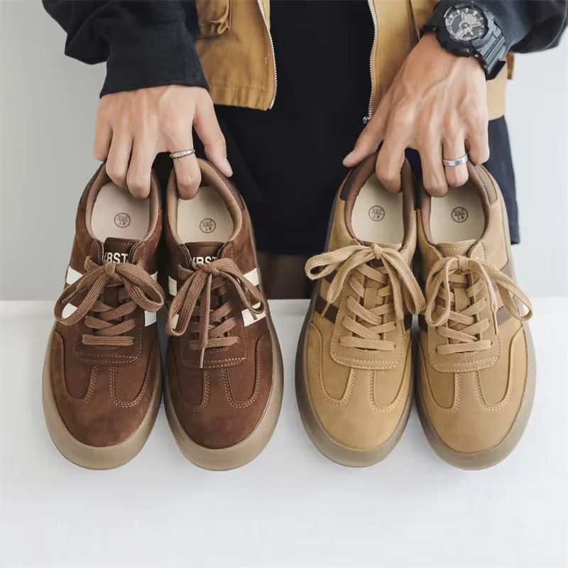 Chaussures de planche décontractées à semelle optique pour hommes