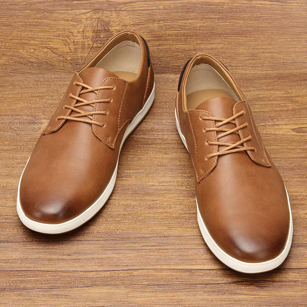 Baskets en cuir confortables et à la mode pour hommes