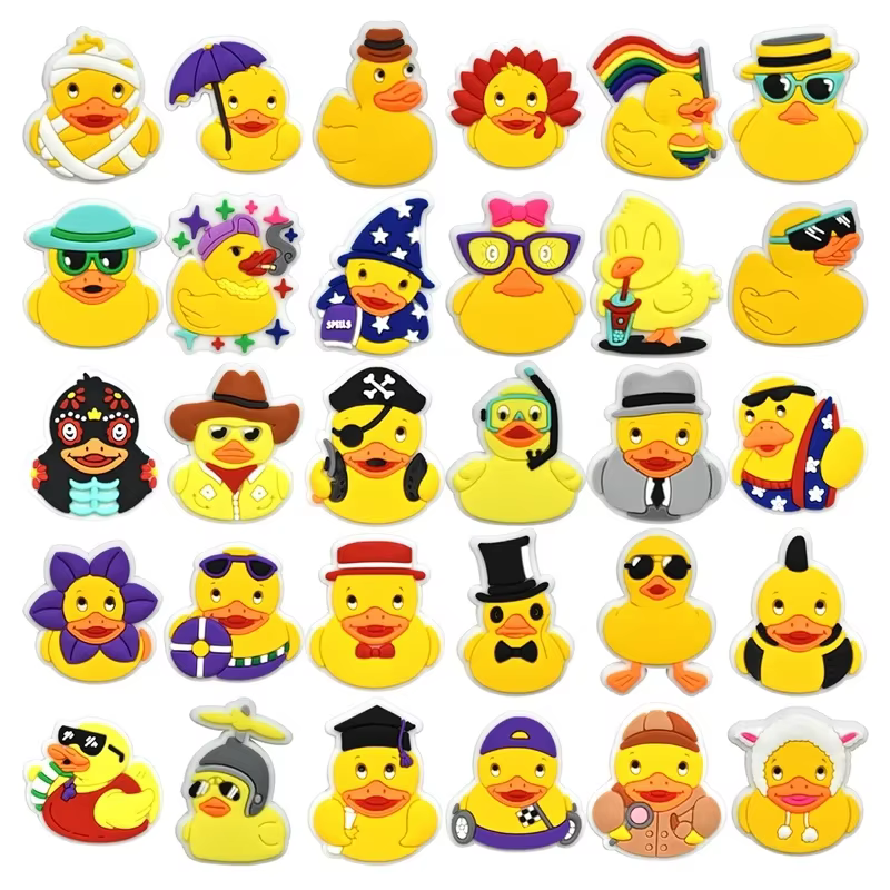Breloques de chaussures de canard amusantes pour Crocs