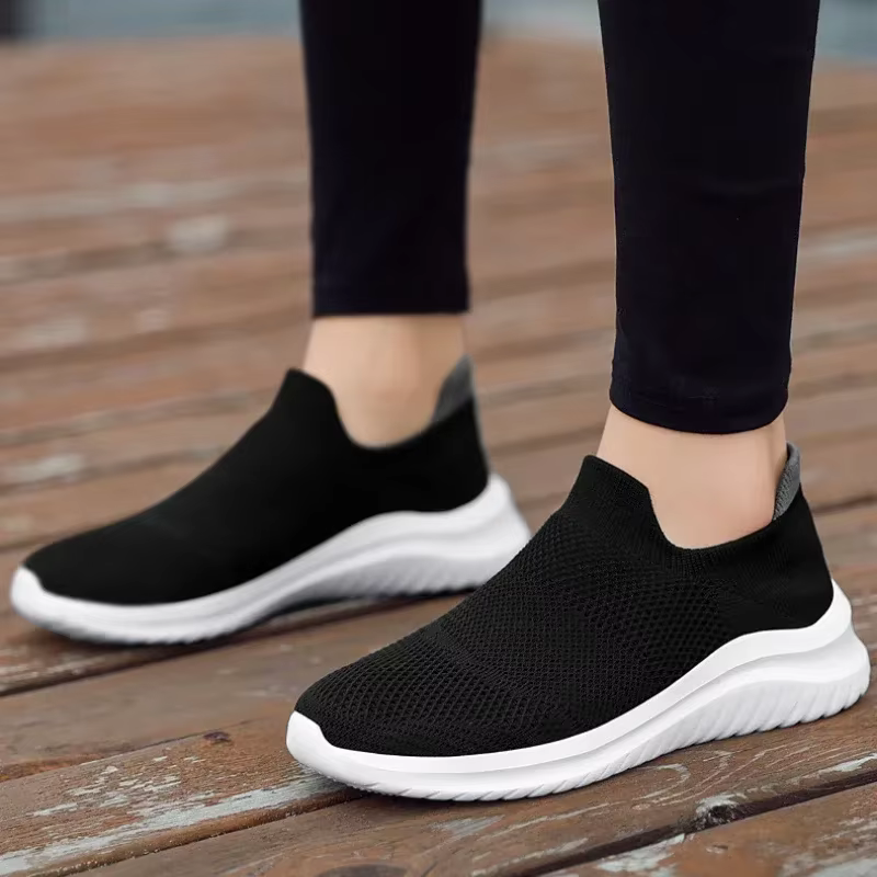 Hommes baskets unisexe chaussures décontractées semelle souple Slip-On chaussure vulcanisée mocassins légers grande