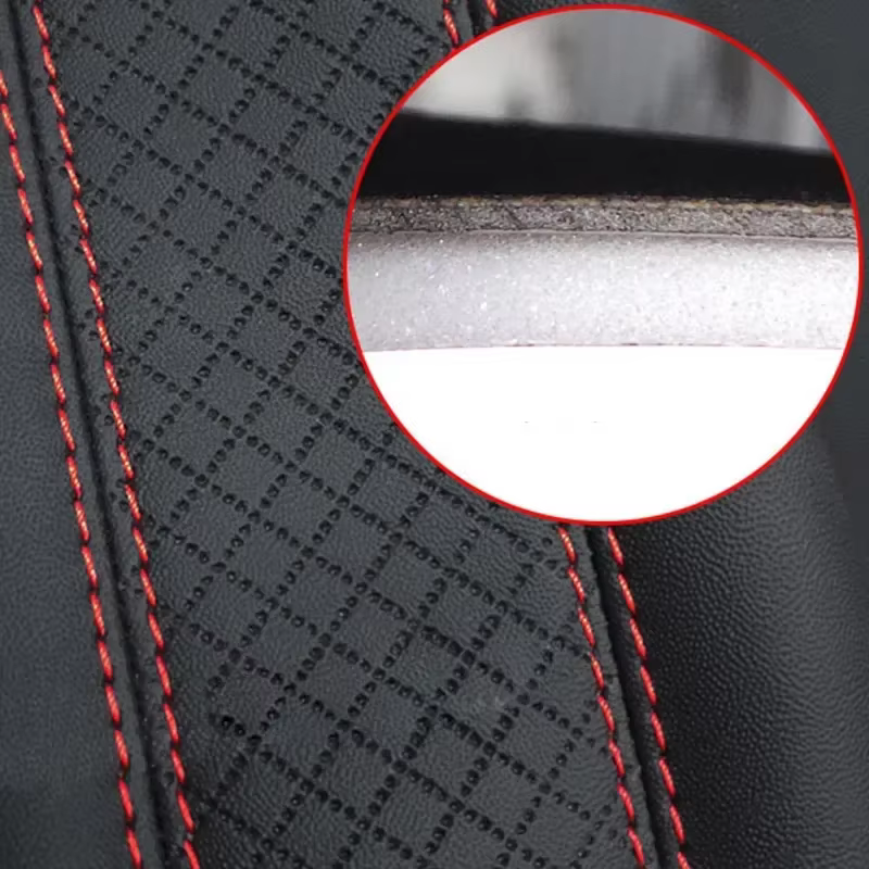Accessoires de voiture ceinture de sécurité en cuir PU ceinture de sécurité housse d'épaule Protection respirante ceinture de sécurité rembourrage coussin accès intérieur automatique