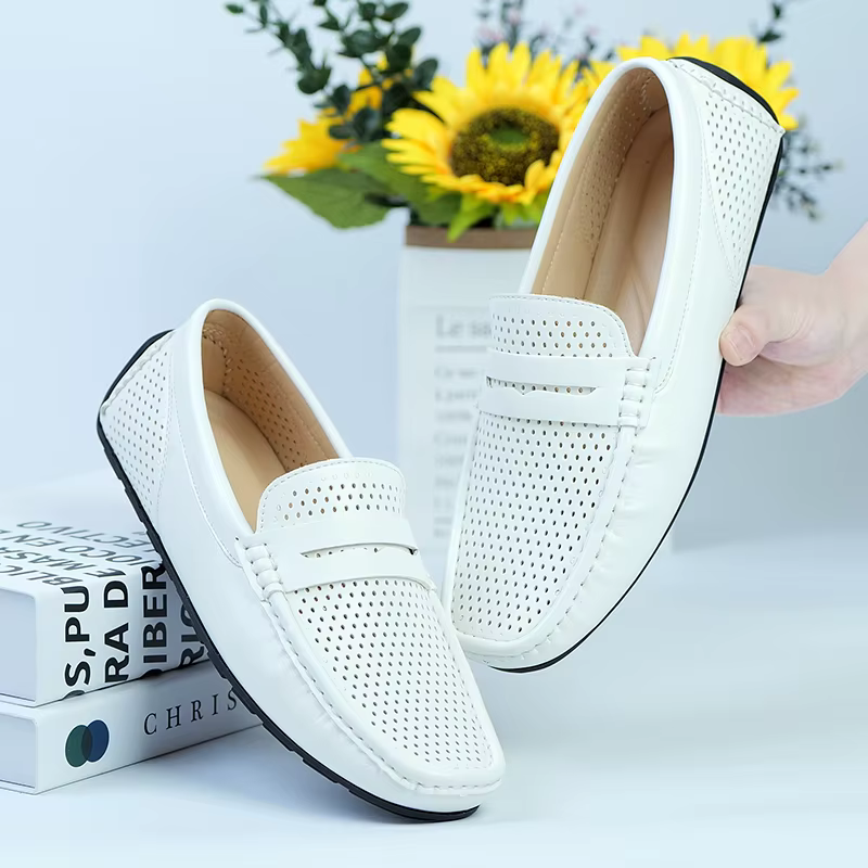 ELUVA hommes mocassins sans lacet chaussures décontracté confortable léger antidérapant