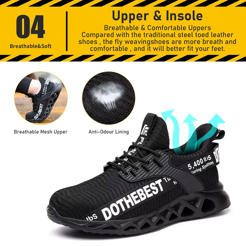 Chaussures de sécurité Anti-crevaison avec bout en acier
