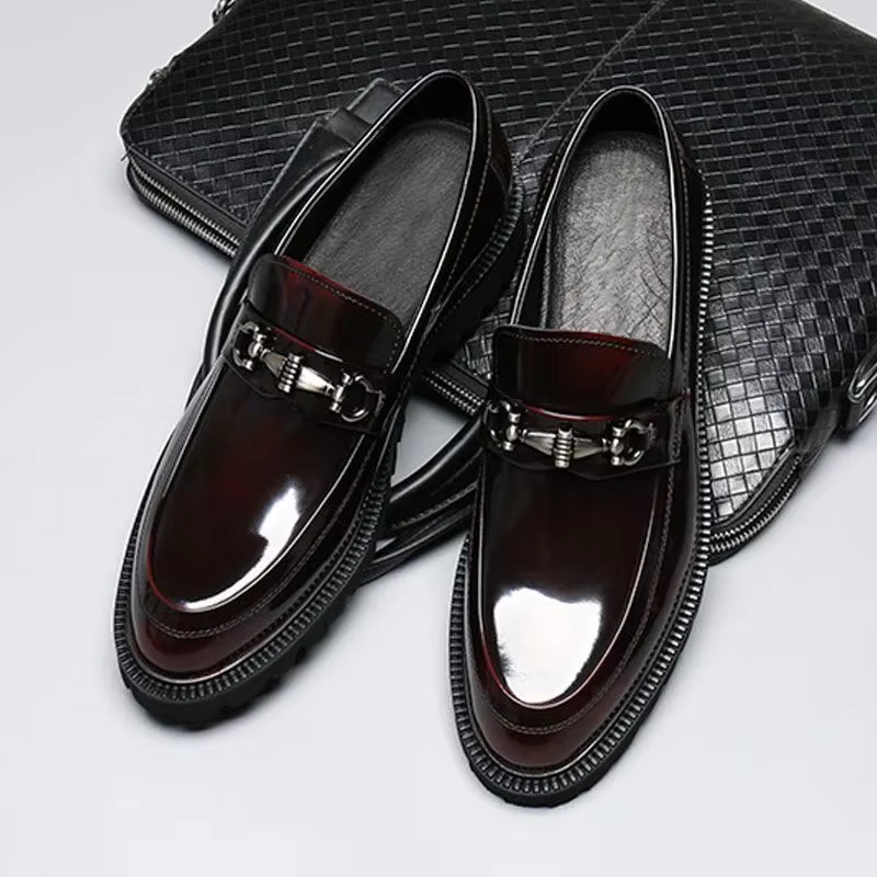 Chaussures provoqué en cuir Horse Street pour hommes