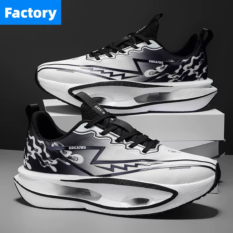 Chaussures de course Marathon Spécialité Homme Sport Plaque Carbone Respirantes Ultralégères Femme Confortables Athlétiques Amorti Stabilité Baskets