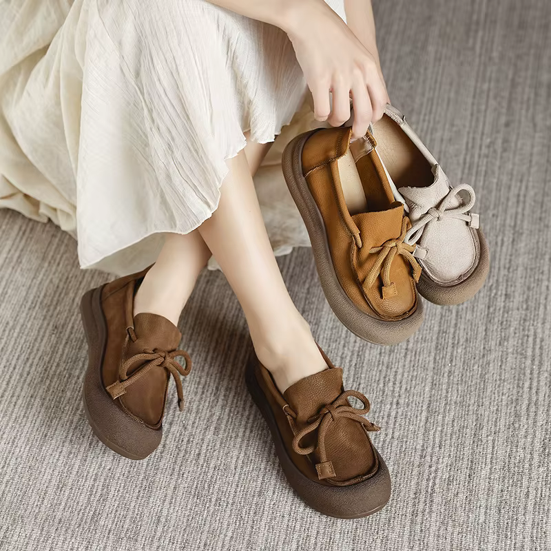 Koznoy 3 cm vache daim en cuir véritable femmes sandales chaussures plates printemps pantoufles creuses Mary Jane