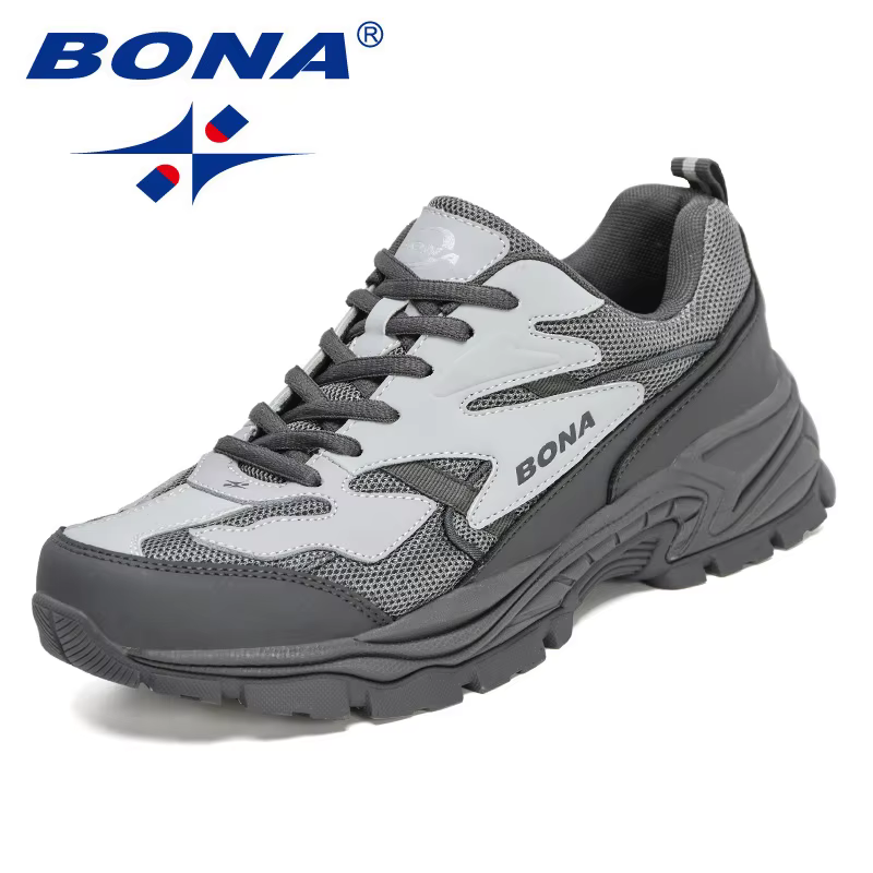 BONA nouveau concepteur Top qualité Original Trial chaussures de course pour hommes sport