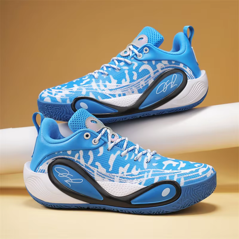Chaussures de basket-ball pour hommes - respirantes, amortissantes, antidérapantes, chaussures de course résistantes - pour l'entraînement physique et les sports.