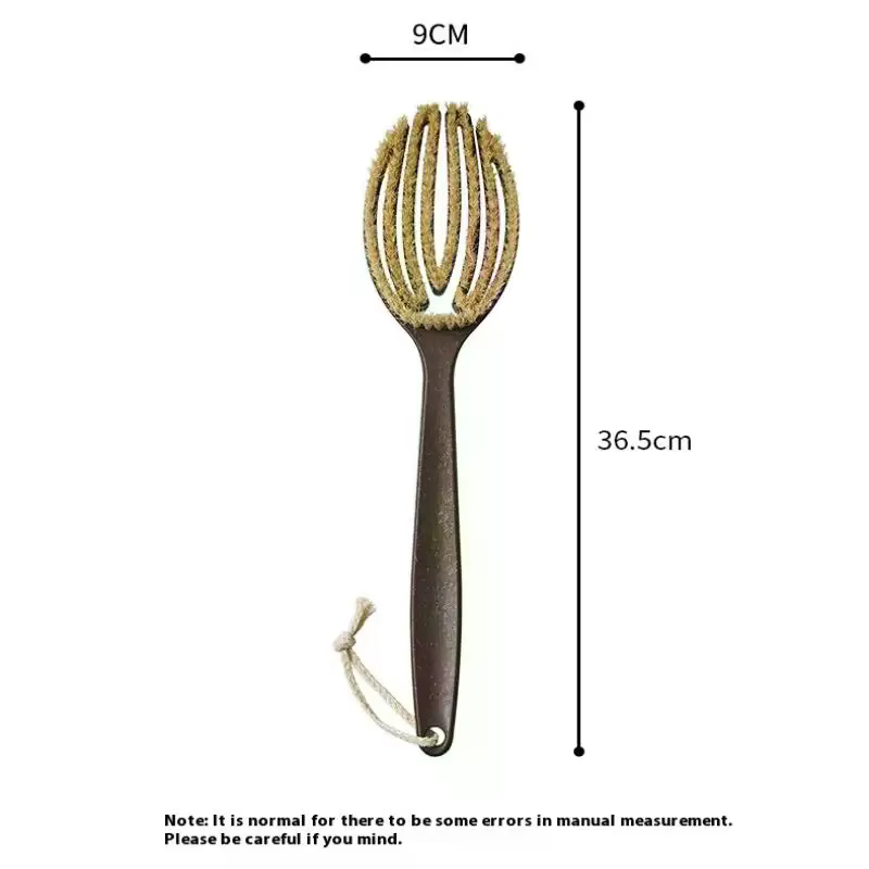 Outil de bain de douche, épurateur de dos à long manche, brosse corporelle parfaitement conçue pour le brossage et l'exfoliation de la peau sèche