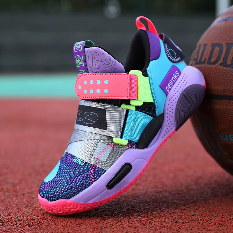 Chaussures de Basket Légères pour Enfant Garçon et Fille, Baskets d'Extérieur, Nouvelle Collection 2024