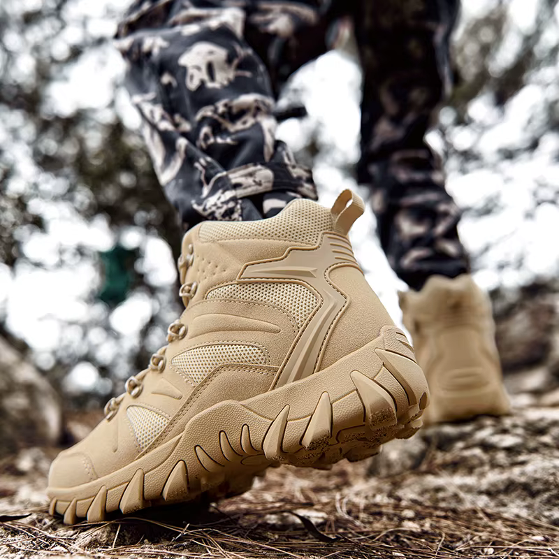 Tactiques améliorées bottes d'entraînement de Combat mâle en plein air Camping Anti-usure réponse rapide chaussures de randonnée pêche chasse baskets hommes