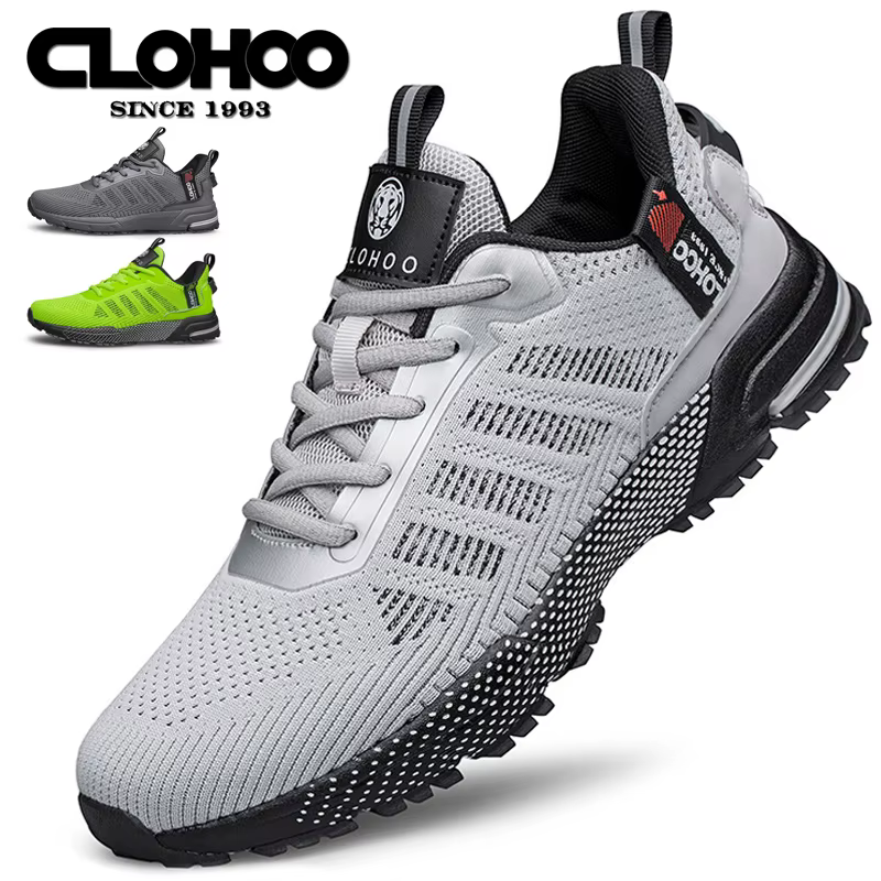 CLOHOO maille améliorée fond épais mousse chaussures de ville vêtements respirants résistant