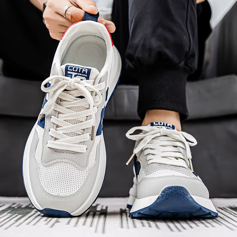 Baskets quatre saisons pour hommes, chaussures de course décontractées, résistantes aux odeurs, respirantes, à semelle souple, à la mode, pour étudiants, joker, nouvelle collection