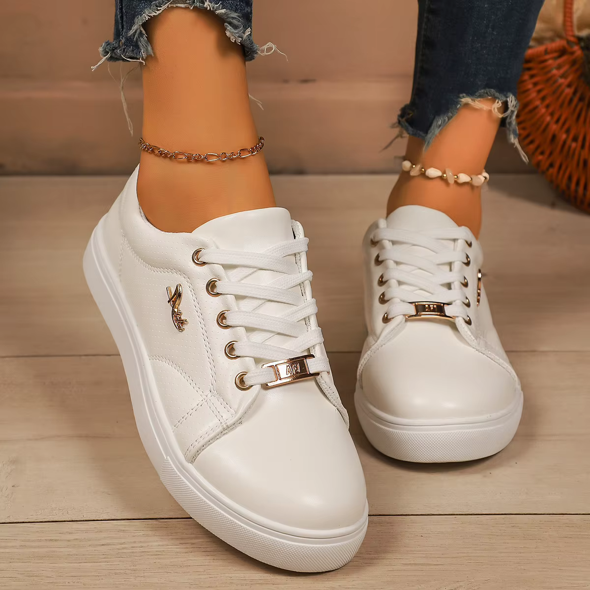 Femmes baskets tendance semelle souple marche