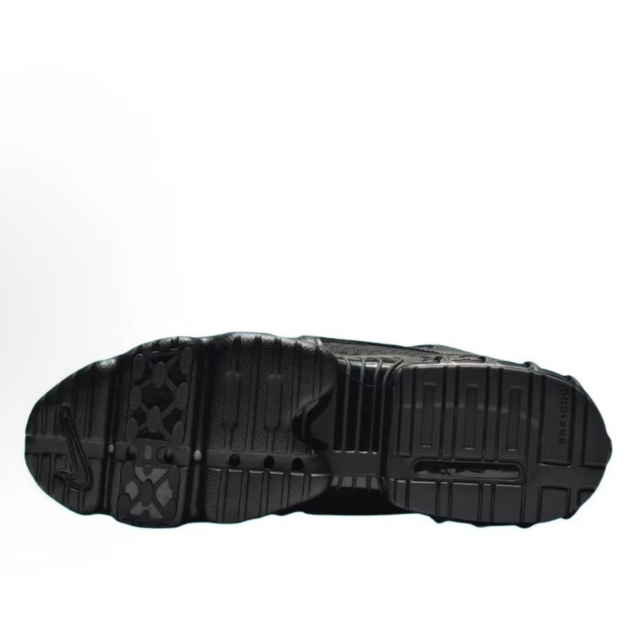 Nike hommes noir rétro papa baskets chaussures de course à semelle épaisse