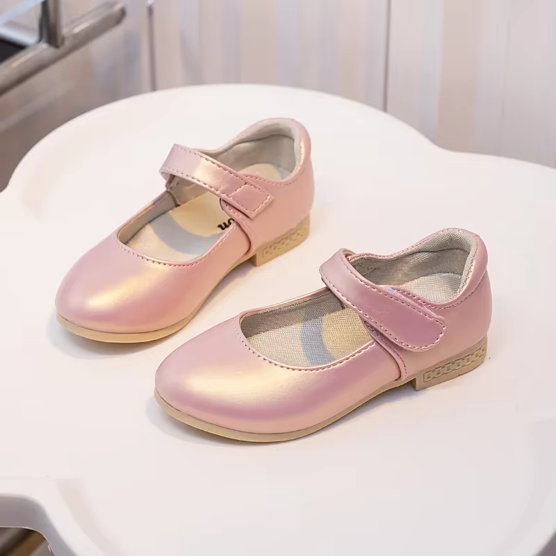Filles princesse chaussures en cuir PU polyvalent décontracté semelle souple respirant enfants