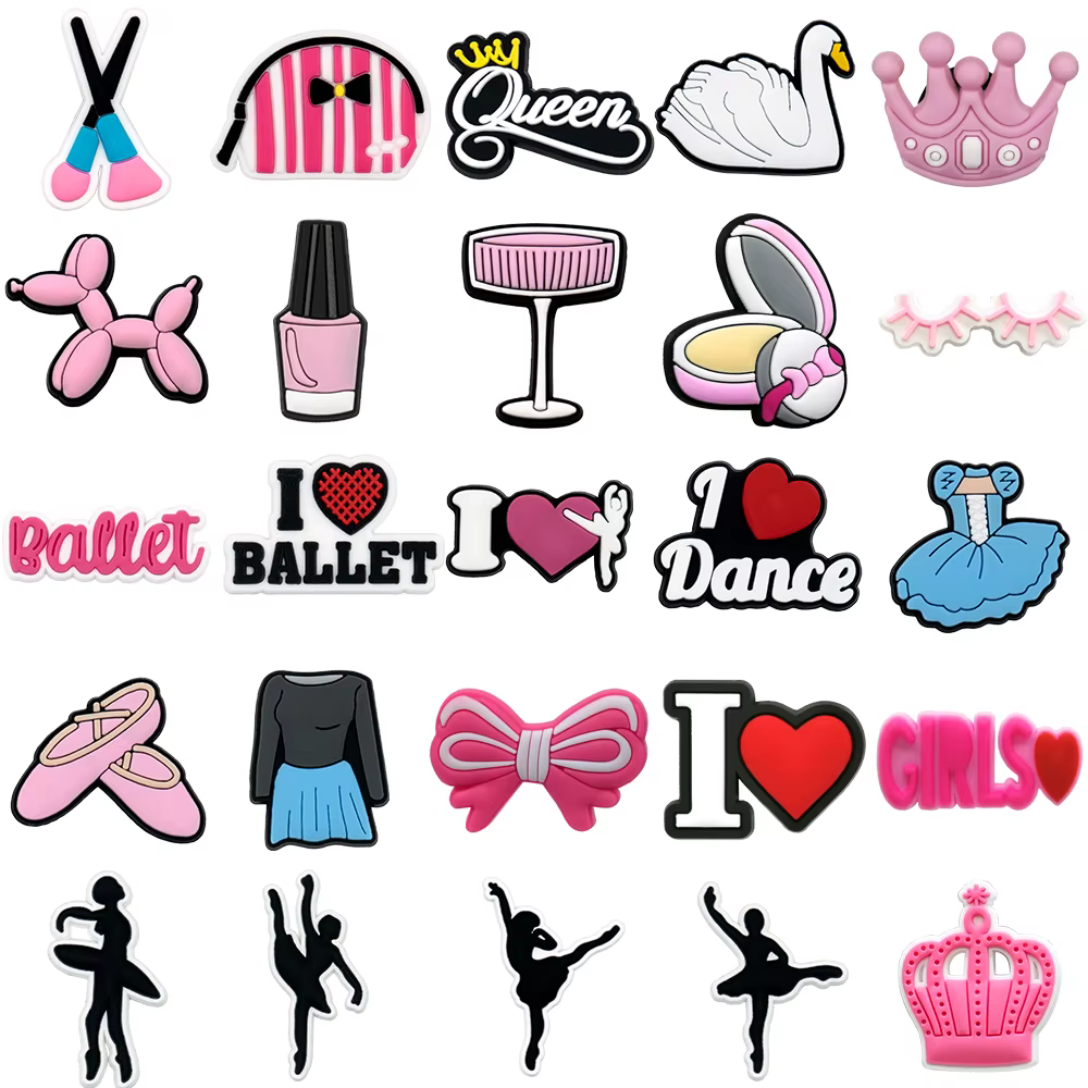 Breloques pour chaussures de Ballet rose