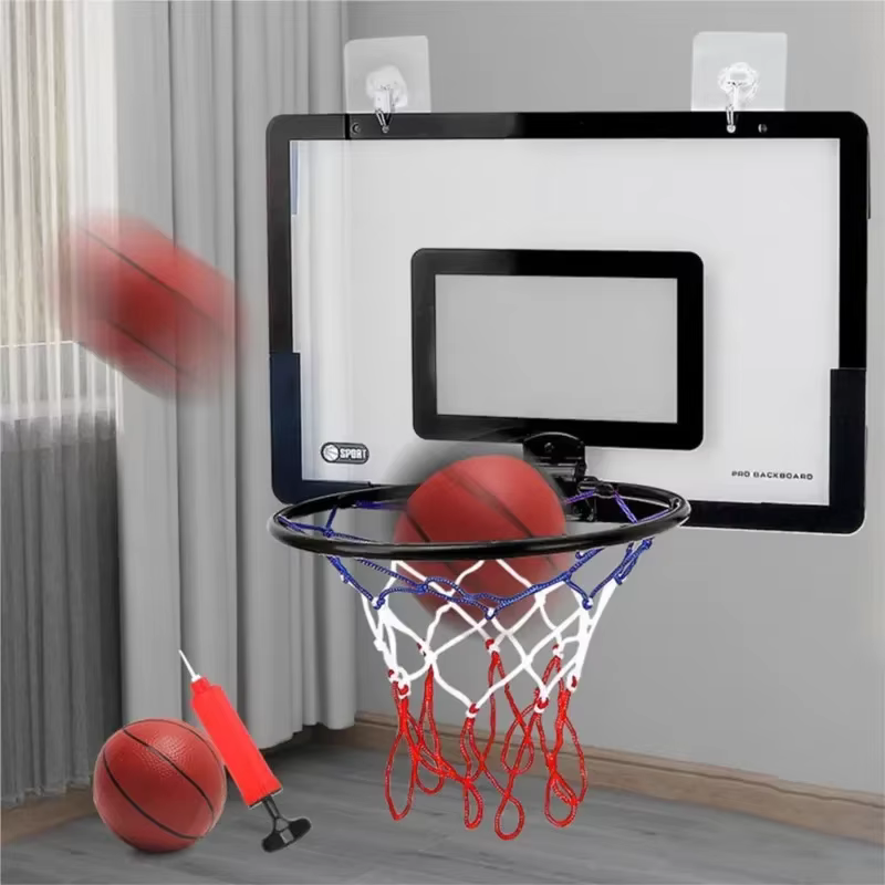 Jeux d'intérieur de sécurité et de divertissement pour enfants, ensemble de basket-ball de sport à domicile pour enfants, support mural, cadre de basket-ball non perforé