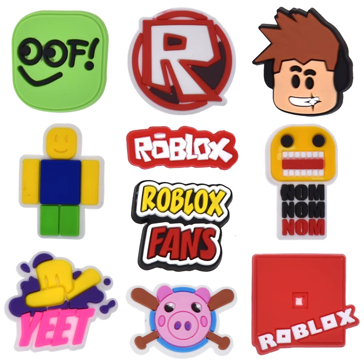 Nouveaux breloques créatives ROBLOX Crocs, accessoires de chaussures détachables DIY, décorations de sabots de jardin