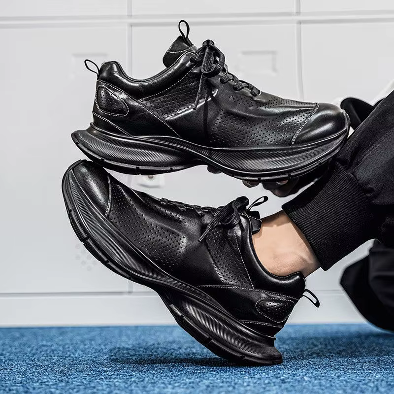 Chaussures en cuir décontractées pour hommes de style britannique