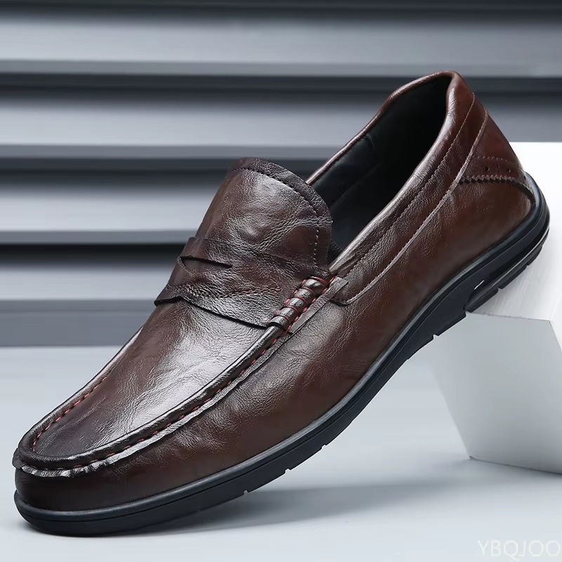Chaussures plates décontractées à bout rond pour hommes