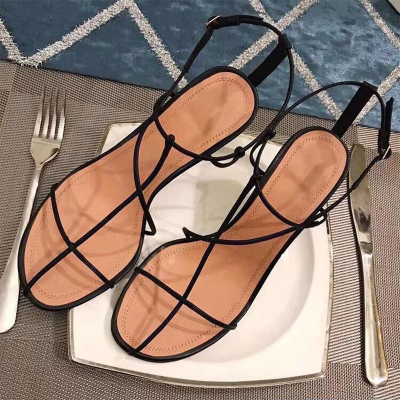 Sandales ouvertes à talons hauts pour femmes, chaussures de soirée, solides, élastiques, mode, été