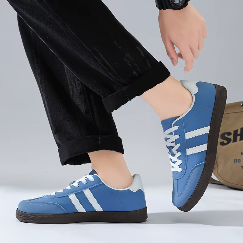 Baskets jaunes style streetwear pour hommes