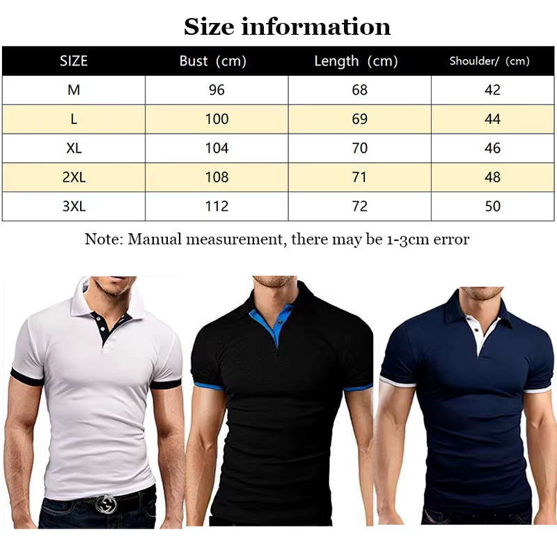 Polo à Manches Courtes pour Homme, T-shirt de dehors, Polyvalent, Respirant, Slim