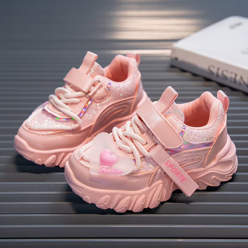 Chaussures de sport non ald brillantes pour filles