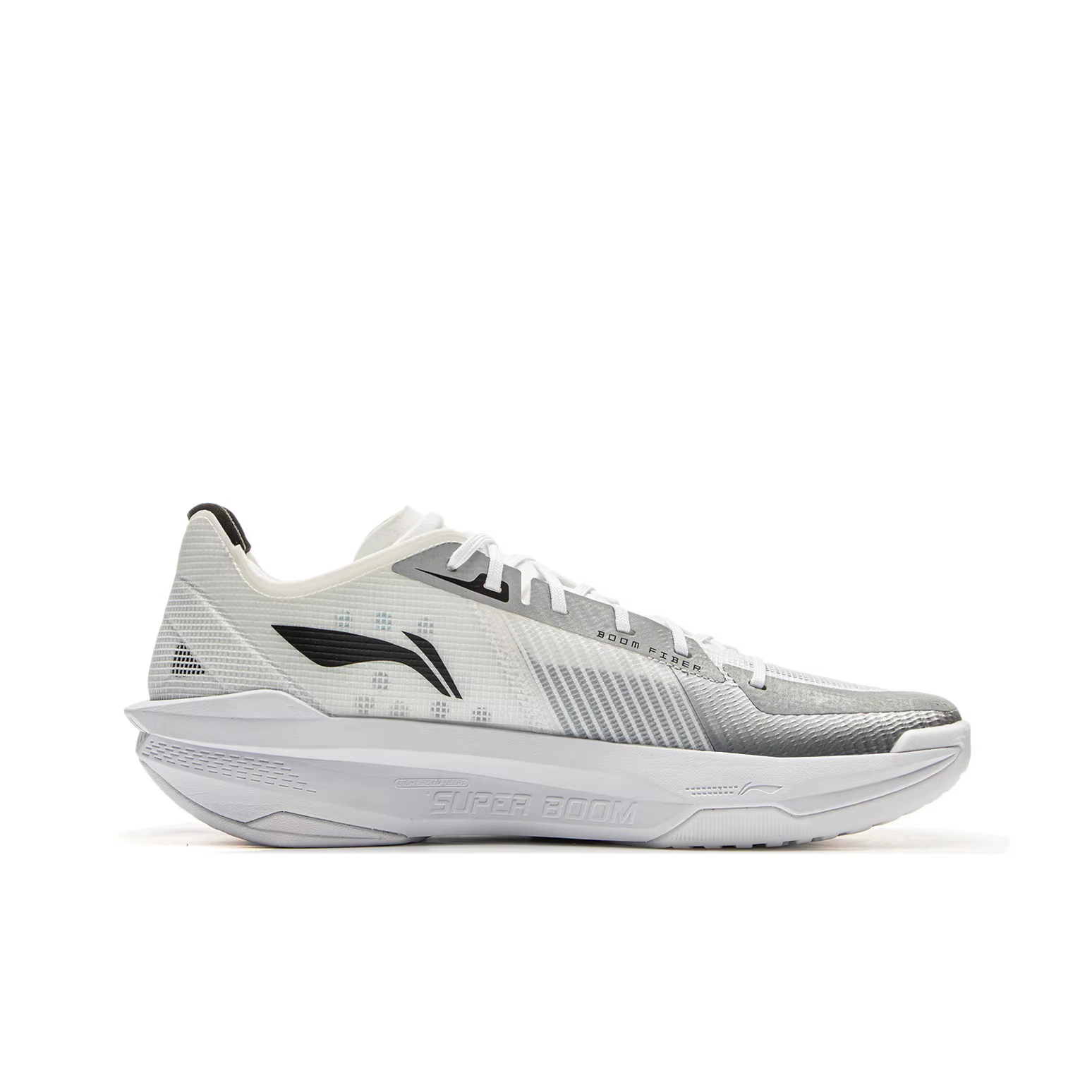 Li Ning ULTRALIGHT Chaussures de basket-ball basses pour hommes blanches ABAV007-4