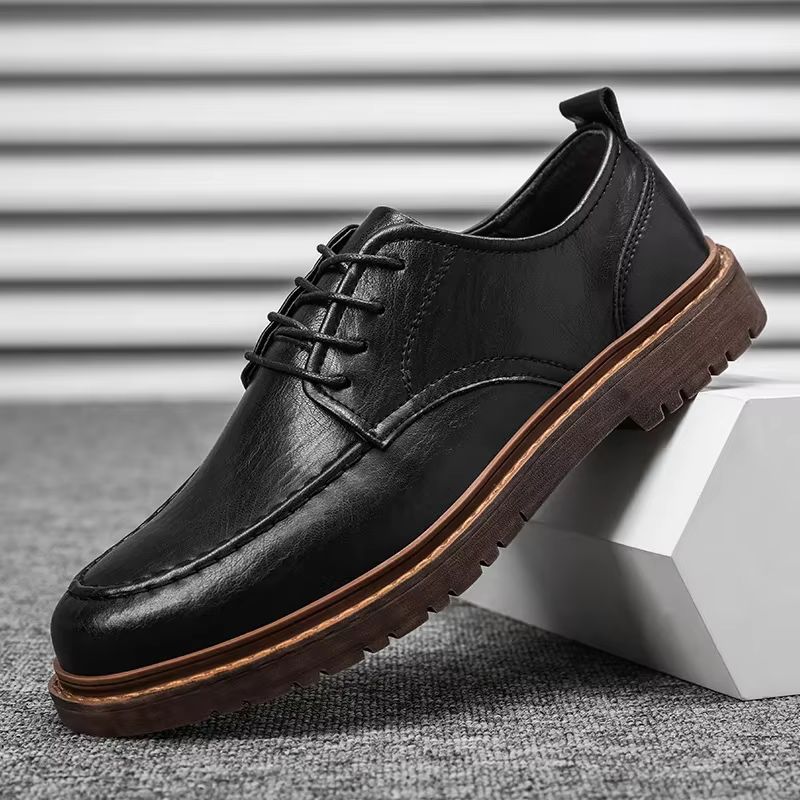 Automne nouveaux hommes en cuir décontraï chaussures richelieu luxueux