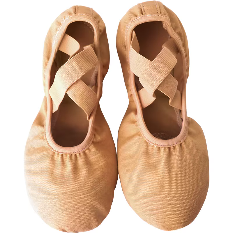 Chaussures de Ballet en toile pour filles et femmes