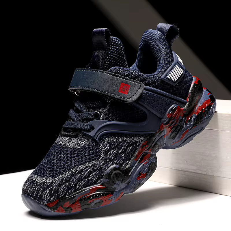 2025 nouveaux enfants chaussures garçon Sneaker tricot plate-forme respirant été école