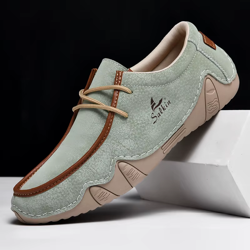 Nouvelle mode baskets femmes à la main en cuir décontracté
