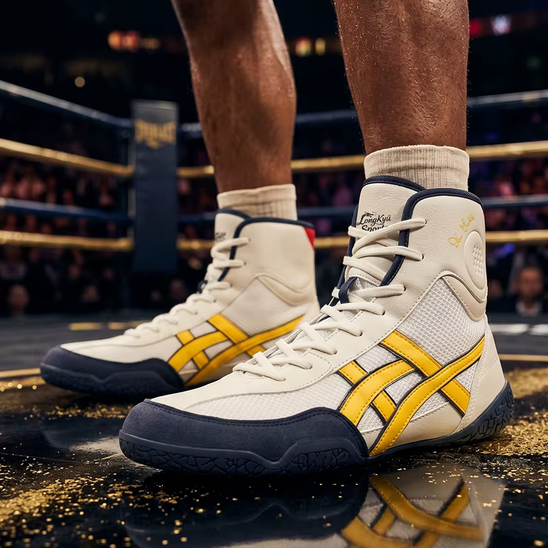 Chaussures de boxe professionnelles haut de gamme pour hommes