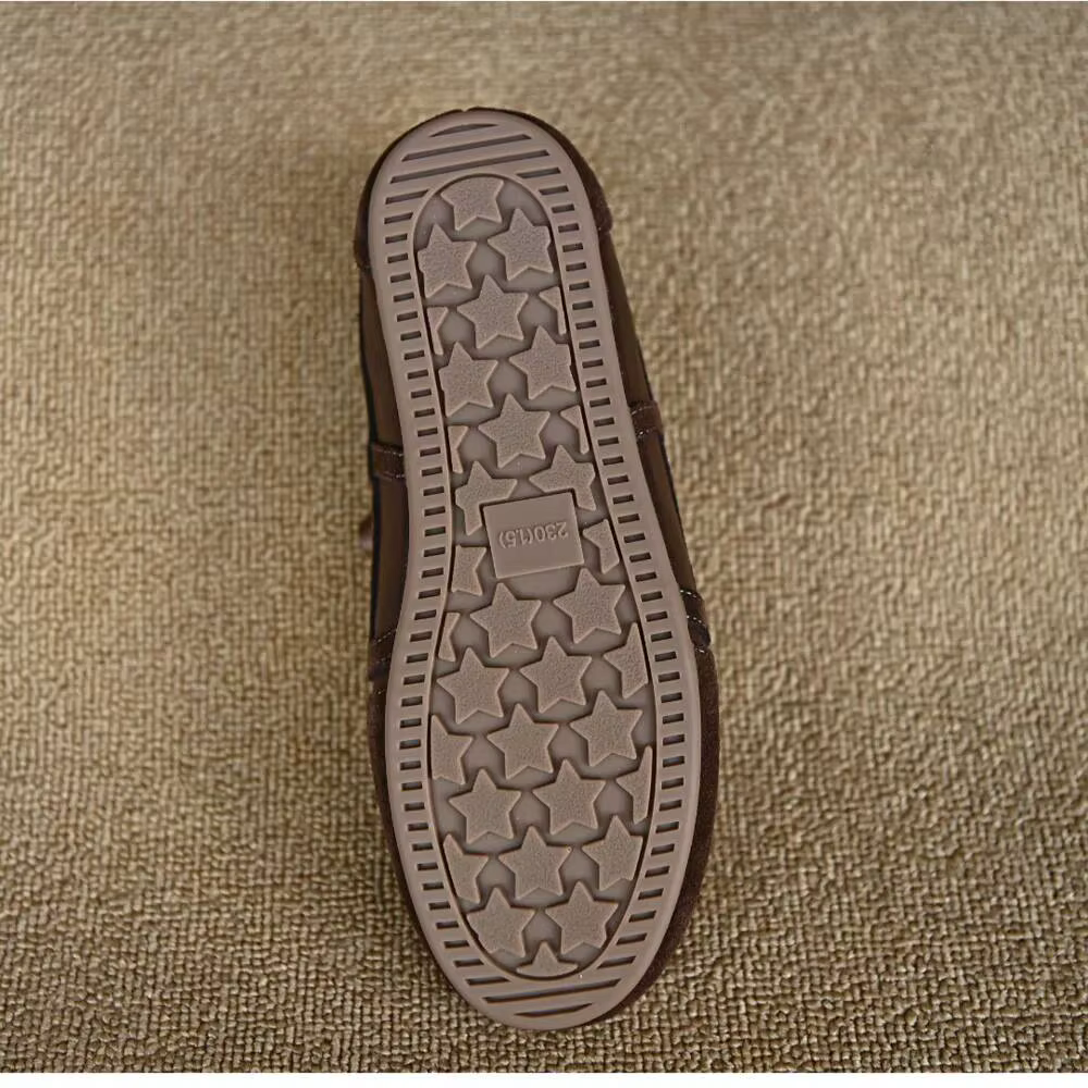 Baskets plates décontractées rétro en daim à lacets pour femmes