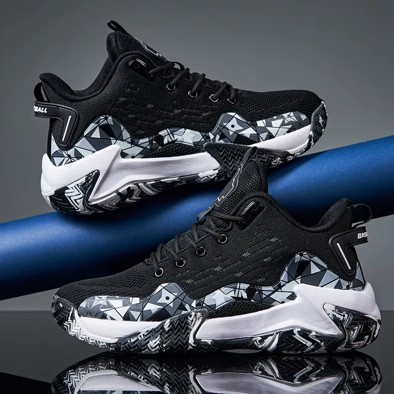 Chaussures de basket-ball pour hommes, respirantes, amortissantes, antidérapantes, résistantes à l'usure, chaussures de sport, entraînement en salle de sport, baskets de basket-ball athlétiques