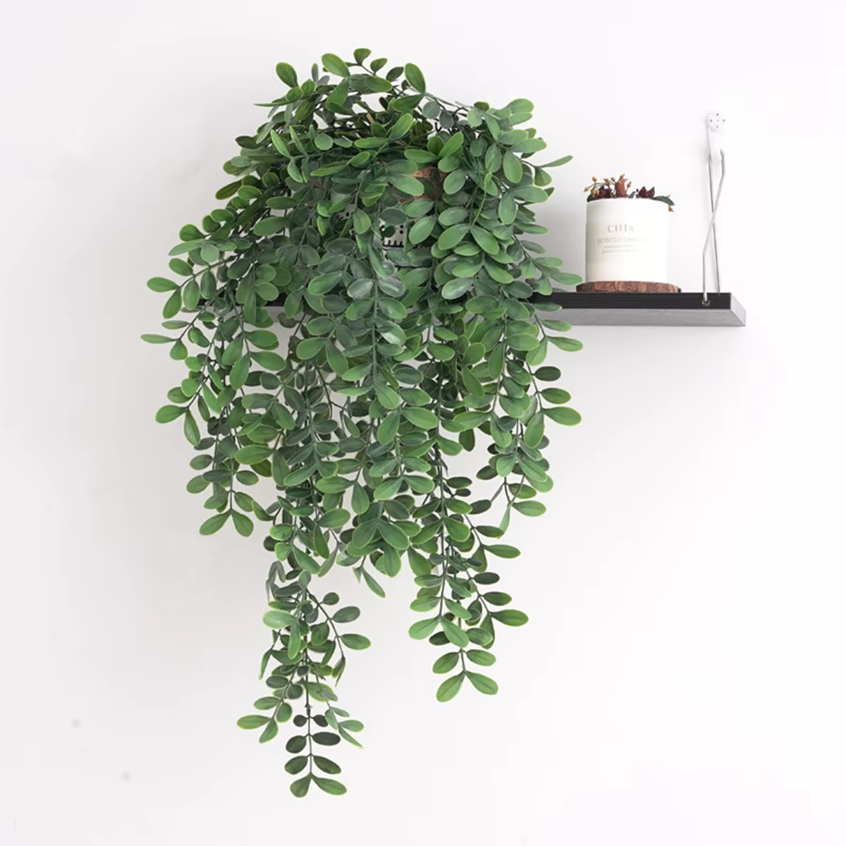 Plantes de lierre artificielles, 1 pièce, feuille de vigne en plastique, décoration de mariage, nouvel an, noël, pour la maison, jardin, bricolage, salon, tenture murale