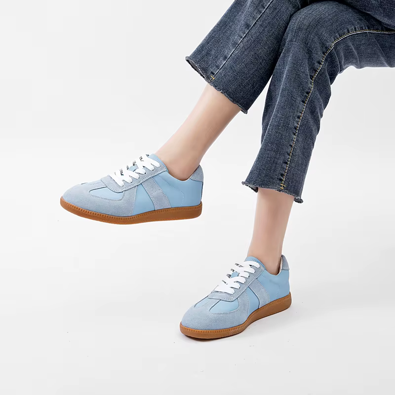 AIYUQI Baskets pour femmes 2026 Nouveauté en cuir véritable Chaussures décontractées plates de printemps