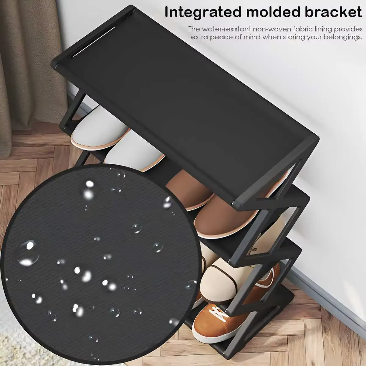 Étagère à chaussures 4 niveaux en X