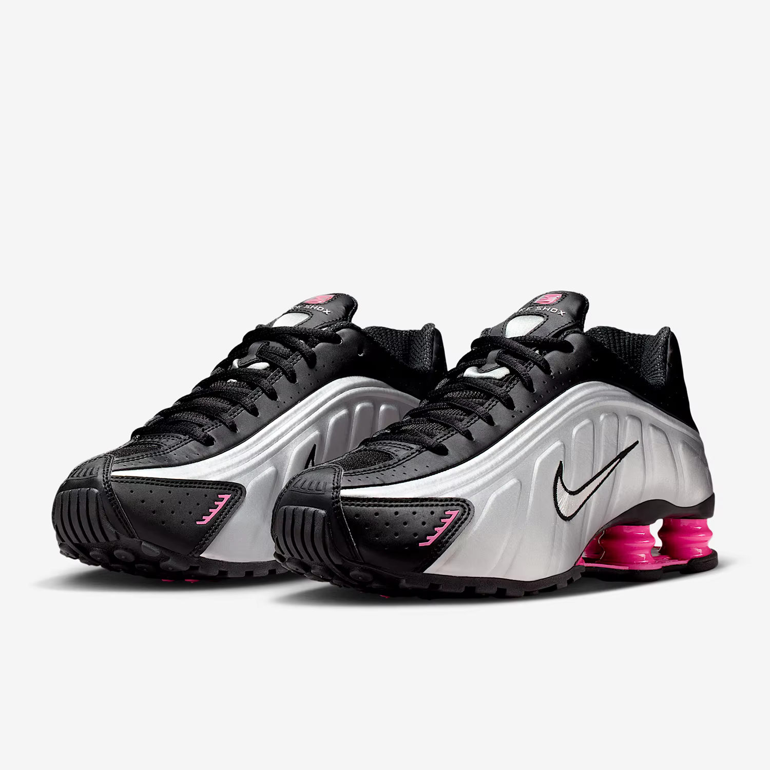 Nike Authentic Shox R4 Chaussures de sport résistantes à l'usure avec coussinets à colonnes d'air pour femmes AR3565-012