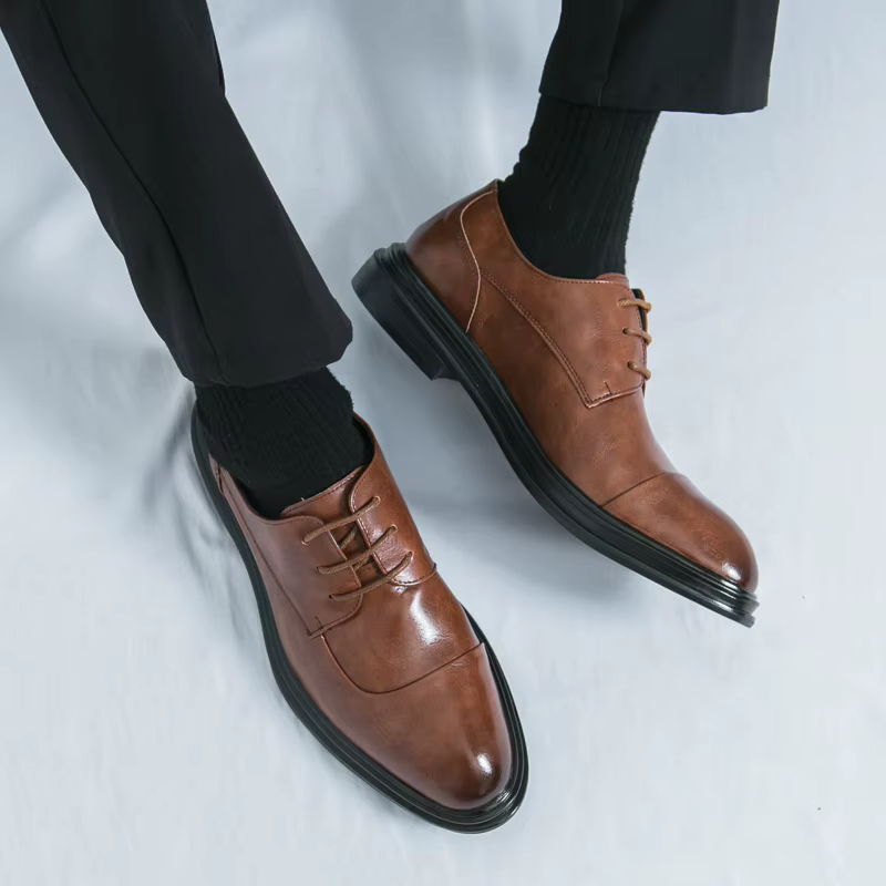 Chaussures habillées de banquet pour hommes de marque classique pointues