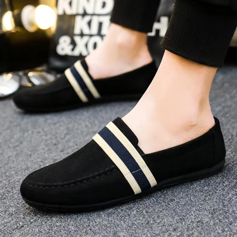Hommes chaussures nouveau noir bleu mocassins sans lacet chaussures pour homme Adulto conduite mocassin doux confortable chaussures décontractées homme baskets appartements