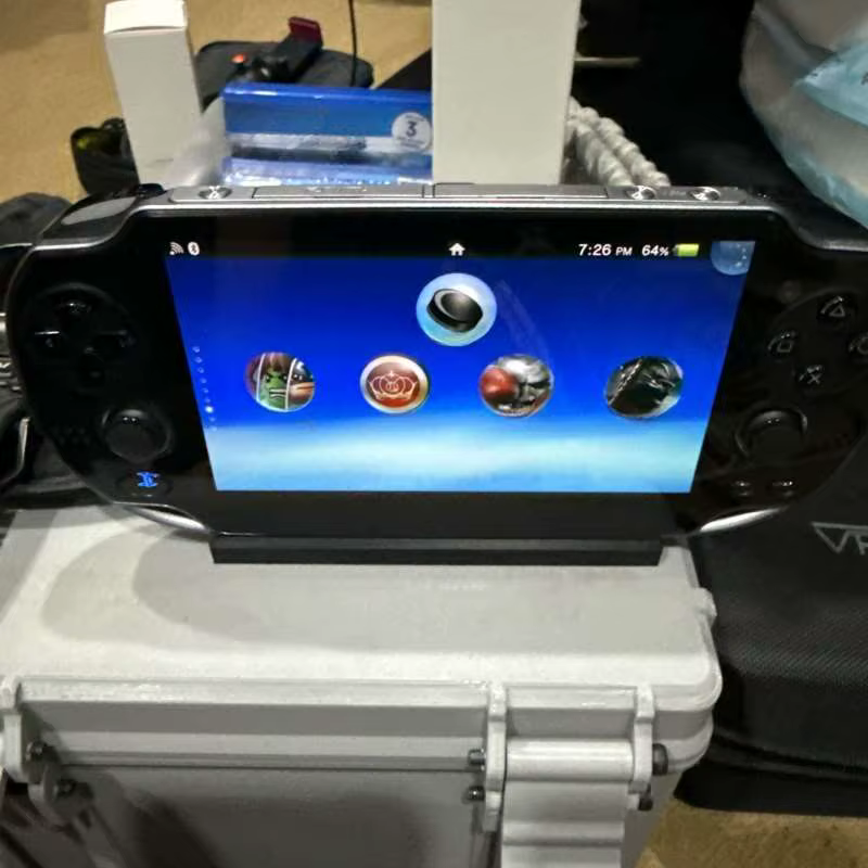 Support de console de jeu portable, support d'affichage pour appareil de jeu portable, support de rangement pour équipement de jeu de bureau, accessoire