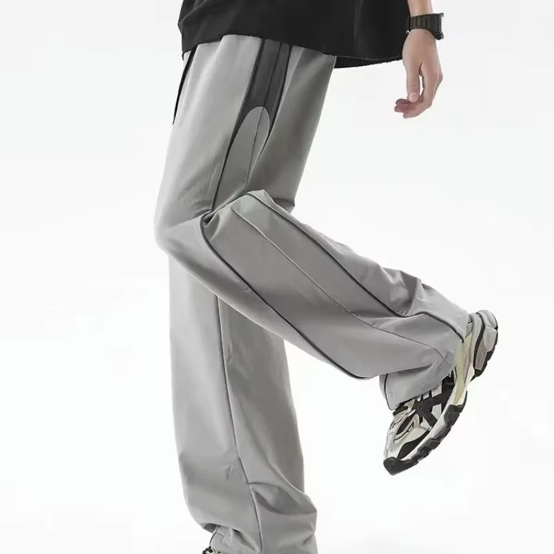 Pantalon pour hommes tendance pantalons décontractés homme Long Polyester vente Xxxl classique haute qualité Vintage mode 2025 grande taille Style coréen