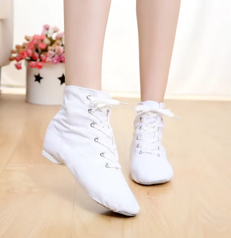 Chaussures de danse jazz en toile pour hommes et femmes