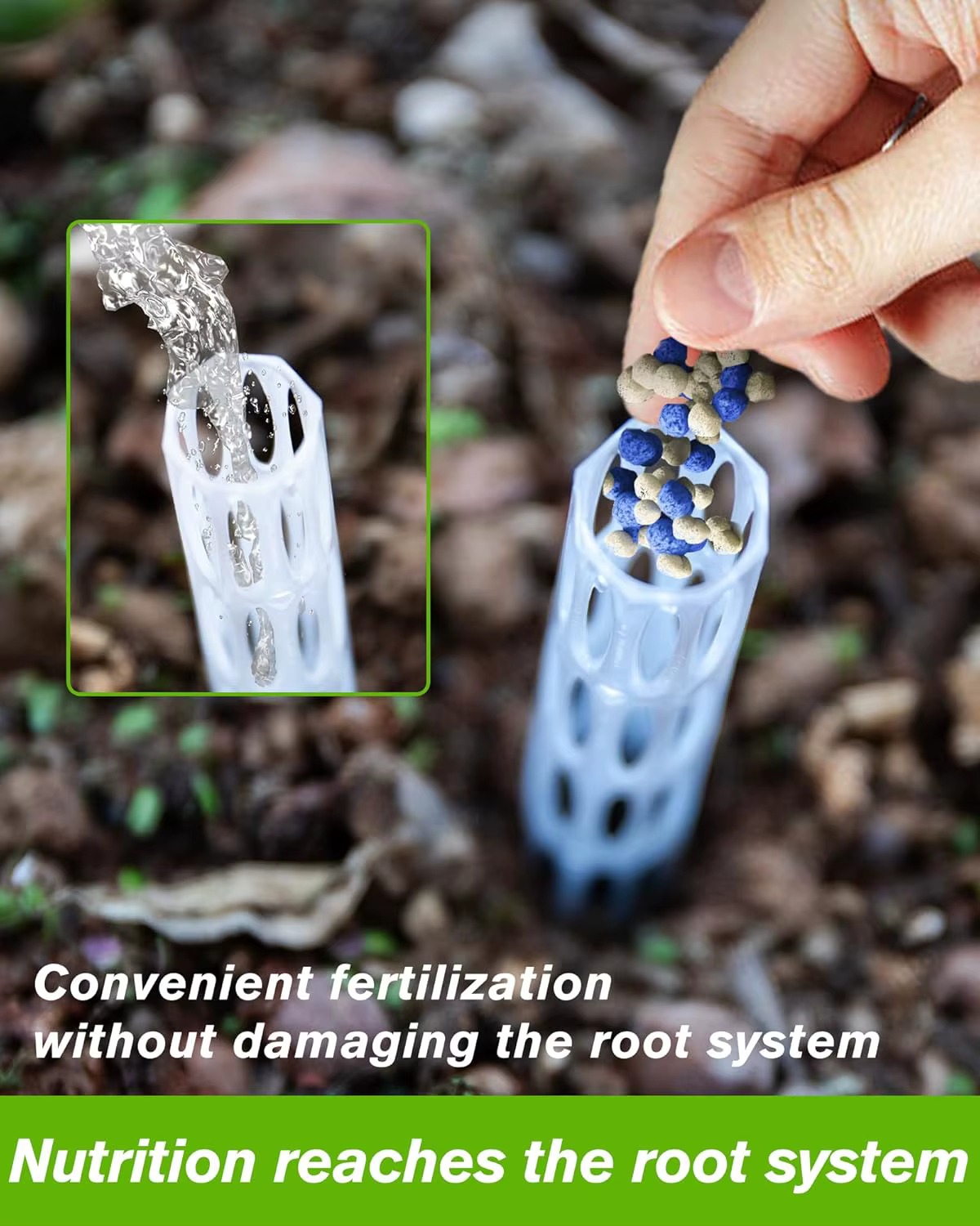 Tuyaux d'aération pour pots - Prévention de la pourriture des racines, empêchement de l'irrigation excessive pour des racines saines. Accessoires pour plantes, adaptés aux pots