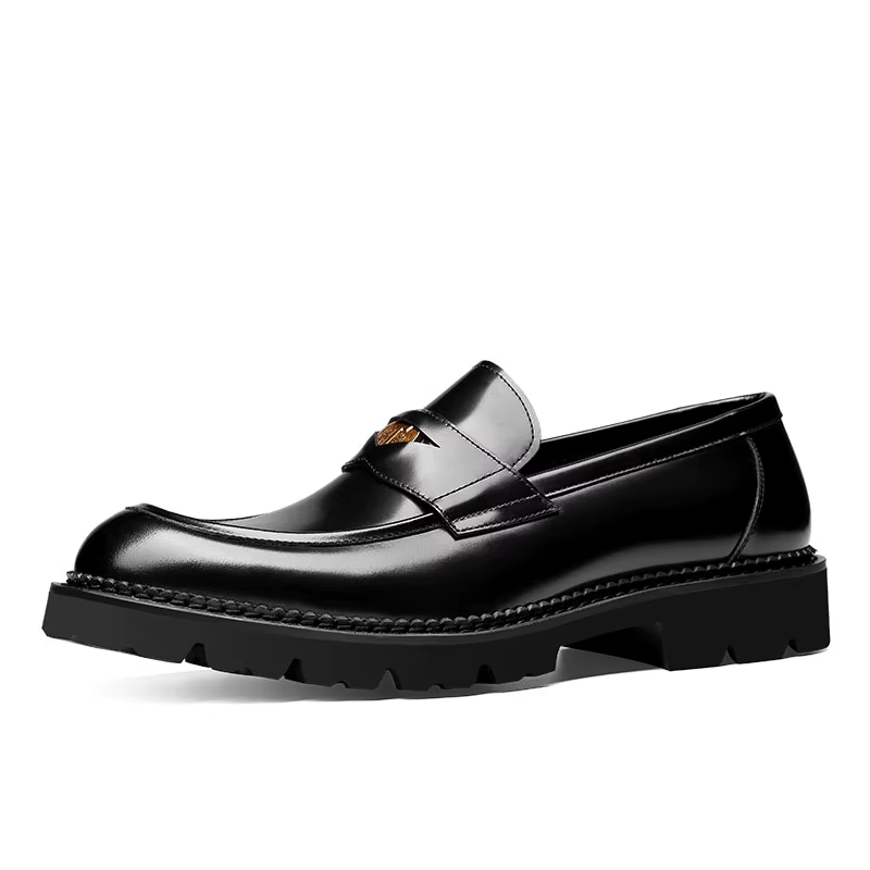 Chaussures pour hommes surdimensionnées, en cuir véritable, pour le travail, style anglais, style Oxford