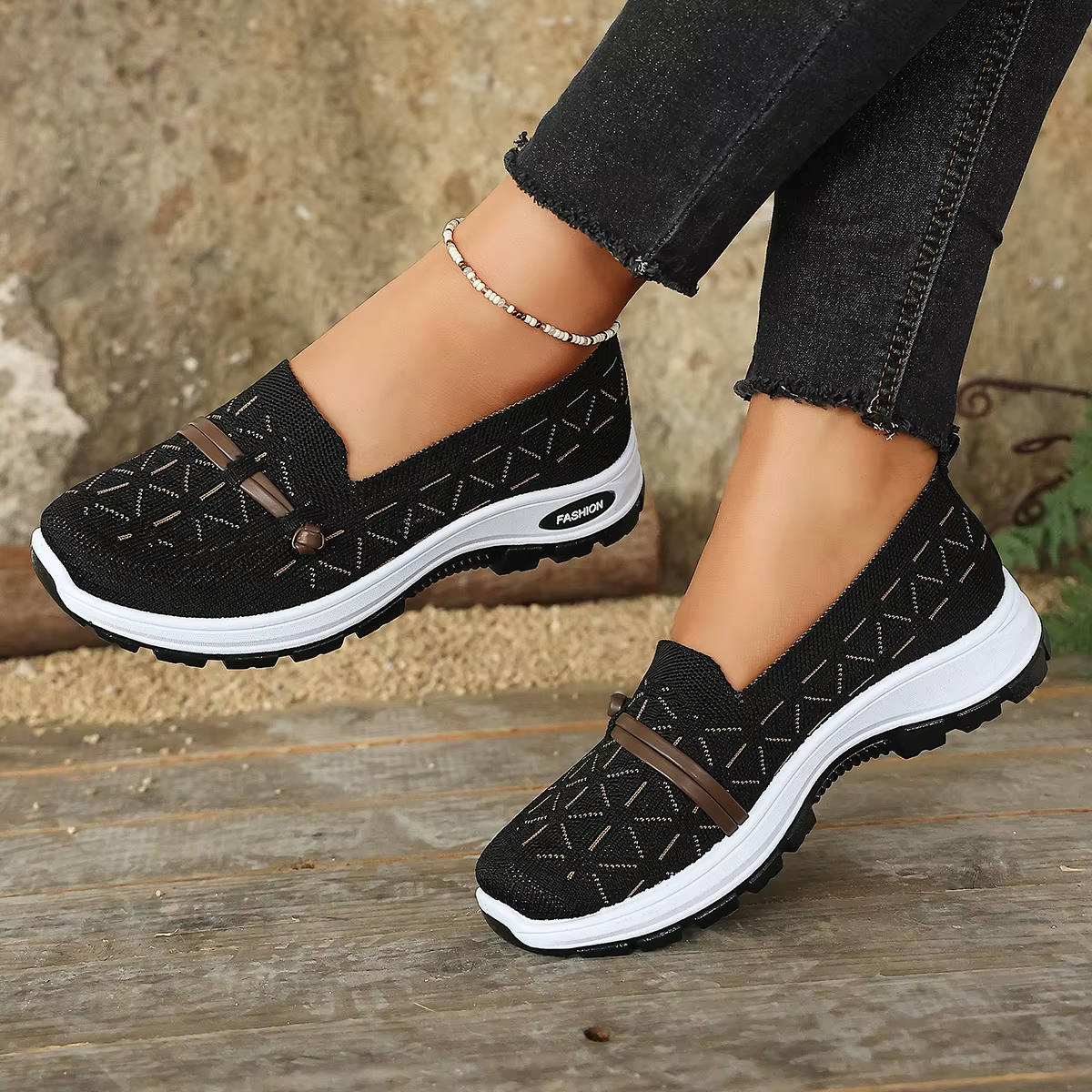 Baskets habillées confortables pour femmes avec soutien de la voûte plantaire