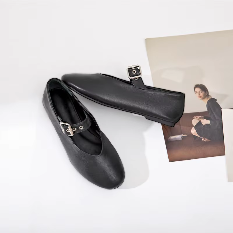 AIYUQI Chaussures Mary Jane pour femmes 2026 Automne en cuir véritable naturel Vintage